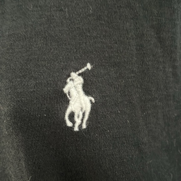 Polo Ralph Lauren Black Short Sleeve Cotton Pony Embroidered Polo Men Size L - Picture 3 of 8
